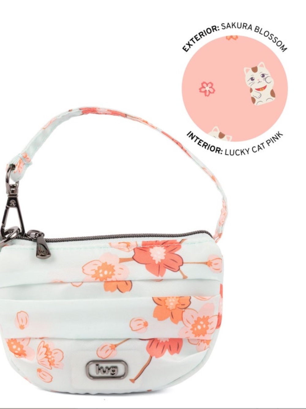Lug Disco Pleated Pouch SAKURA BLOSSOM